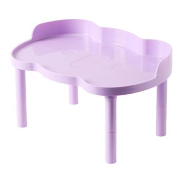 Imagem de Generic Plataforma de jogo para hamster, altura ajustável, resistente e estável, plataforma para pequenos animais, roda de exercício, tigela de comida, Roxo