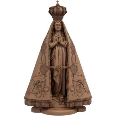 Imagem de Estátua Religiosa Imagem Nossa Senhora de Aparecida (Cor Madeira)