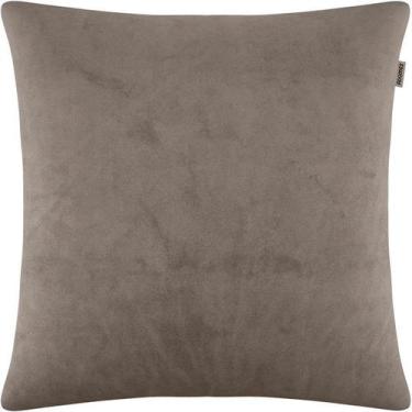 Imagem de Capa de Almofada Veludo Liso Castor 45x45cm - Adomes