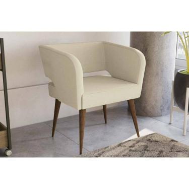 Imagem de Poltrona Casal Antara Carvalho/Linho Bege Argila - Kappesberg