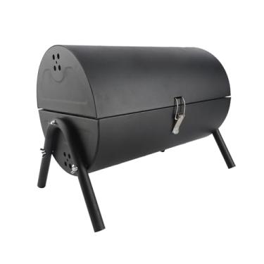 Imagem de Churrasqueira a Carvão, Fumaça Portátil, Dupla Face, Metal, Carvão para Churrasco, Parque, Mesa, Grelha, Carvão para Acampamento, Piqueniques, Festas (Preto)