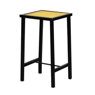 Imagem de Banqueta Baixa Industrial Madeira Natural - Laumar