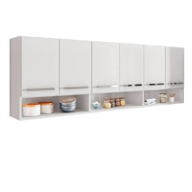 Imagem de Armario Suspenso de Parede Suriname Branco Brienza Movelaria