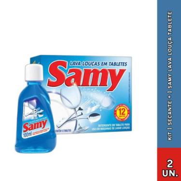 Imagem de KIT 1 Secante Samy 100ml 1 Samy tablete lava louças