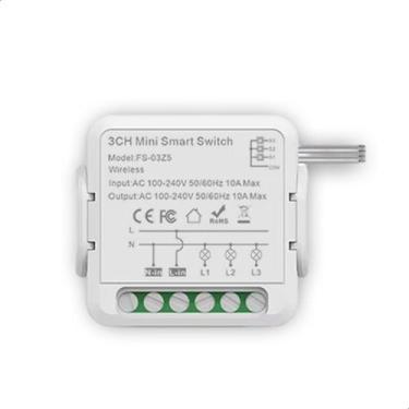 Imagem de Relé Inteligente Módulo interruptor WiFi 3 canais Alexa Google - Kicon