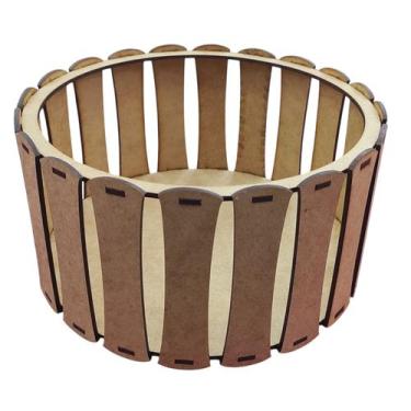 Imagem de Cesto Redondo Cru Nude L-22 C-22 A-11 - DoniArts