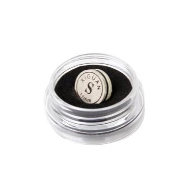 Imagem de Zxpjkyu 2x 1 Peça 11mm Ponta de Taco de Sinuca Couro Artificial Resistente à Umidade Caixa Cola Na Taxa