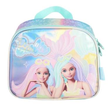 Imagem de Lancheira Térmica Barbie Sereia Holográfico Luxcel Verde, Verde