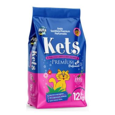 Imagem de Areia Sanitária Kets Premium Perfumada para Gatos 12kg