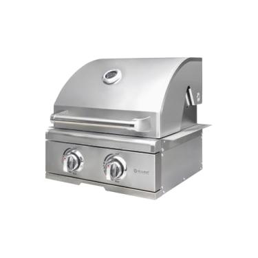 Imagem de Churrasqueira a Gás Alluma Pro Em Inox 304 de Embutir - 2 Queimadores