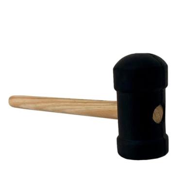 Imagem de Martelo de Borracha 80mm Preto Para Pisos, Azulejos e Obras
