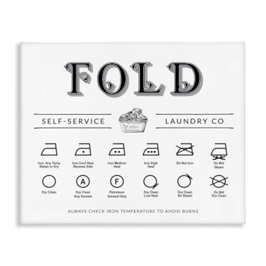 Imagem de Stupell Industries Quadro de símbolos de dobra e ferro em tela design de arte de parede por Lettered and Lined, 61 x 76 cm