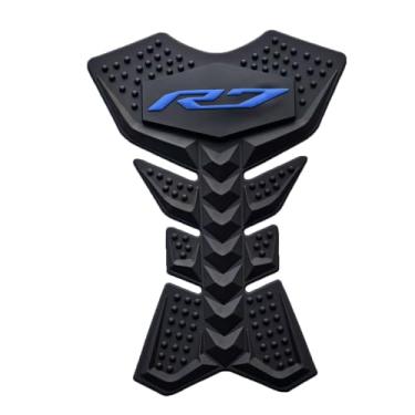 Imagem de Adesivo protetor de borracha para tanque de gás para guarnições de moldura de carenagem decalque compatível com Yamaha YZF R7 2024 2025 azul