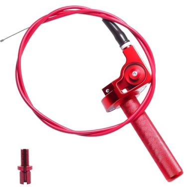 Imagem de Punho do acelerador de motocicleta 7/20.3 cm 22 mm CNC alumínio Quick Twister com cabo de acelerador para KLX CR CRF EXC XR CRF50 CRF230 50 110 125 230 250 Dirt Pit Bike Motocross Moto Quad ATV