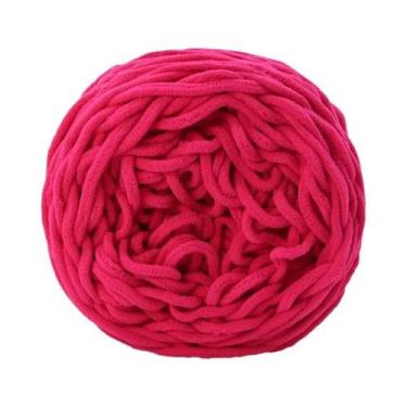 Imagem de Fio De Veludo 150g Chenille Poliéster Para Tricô Manual, Crochê, Suéte