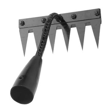 Imagem de MotiveTech Ancinho de Alta Resistência para Tarefas de Capina E Cuidados com O Gramado, 6 Dentes, Tamanho real