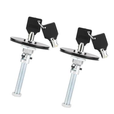 Imagem de lyrlody Capuz Definir Fixação Segura, Pino Universal de Chave de Trava do Motor de Alumínio de Alumínio, Trava Anti roubo para Carros, Fácil de Usar e Armazenar, Aplicação Versátil Com (Preto)