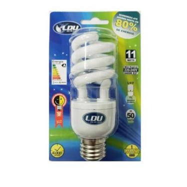 Imagem de Lampada Elet Espiral 9w 220v T2 E27 Branco Frio - Ldu