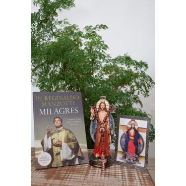 Imagem de Kit Livro Milagres de Padre Reginaldo Manzotti ,Terço e Imagem de Sant