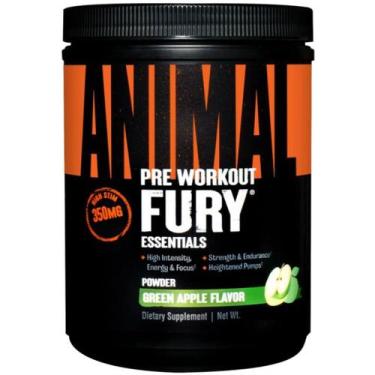 Imagem de Pré Treino Animal Fury Essentials 450g Universal Nutrition, Maçã Verde