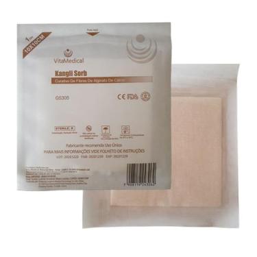 Imagem de Curat.alginato calcio 10x10cm c/5-vitamedical g5305