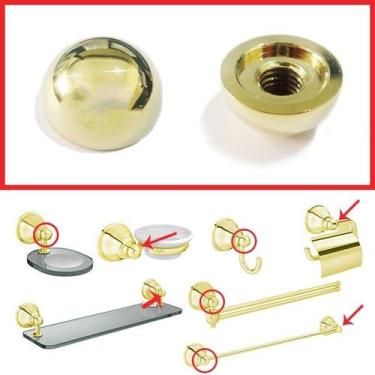 Imagem de Botão Deca Acessórios Dourado Belle Epoque - 4248006