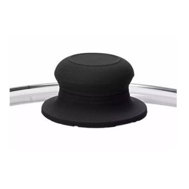 Imagem de Puxador Plástico Pegador Pomel Preto Completo para Tampas - Gastrobel