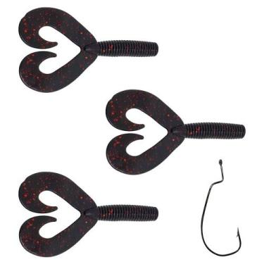 Imagem de Kit 3pçs Isca Sof Criatura Para Traíra Matadeira Grub Duplo Cor:09