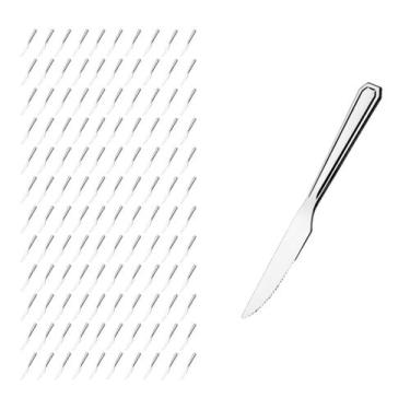 Imagem de Kit 120 Pçs Faca Reforçada Inox Restaurante / Casa / Bar - PRATICASA, 