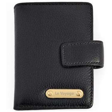 Imagem de Carteira Feminina Pequena De Couro Para Rg Cartões Moedas - Le Voyage,