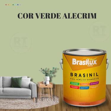 Imagem de Tinta Parede Verde Acinzentado Acrílica Brasinil 3,2l - BRASILUX, VERD