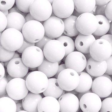 Imagem de BOLINHA DE RESINA Nº 10 (20 G) - LADEIRA BIJUTERIAS, Branco fosco