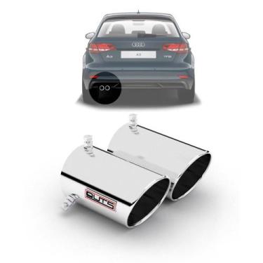 Imagem de Ponteira Esportiva Para Escapamento Ponta Dupla Audi A3 - Outs