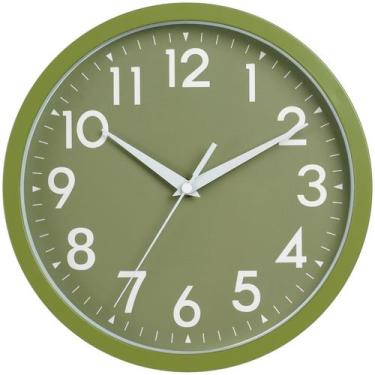 Imagem de Relógio de parede DAXSMY analógico de 25 cm com bateria silenciosa sem
