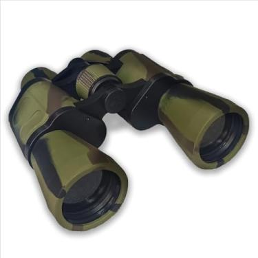 Imagem de Binóculo Profissional 20x50 Camuflado - Visão Nítida, Ampliação 20X, Foco Preciso, Kit Completo para Observação de Aves, Trilhas e Natureza, Resistente a Respingos e com Ajuste de Dioptria.