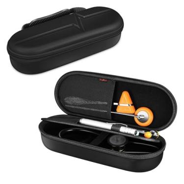 Imagem de SKYREH Estojo estetoscópio para 3M Littmann Classic III, Lightweight II S.E, Cardiology IV Diagnostic, MDF Acoustica Stethoscopes - Bolsa de transporte rígido de viagem para acessórios de médicos e