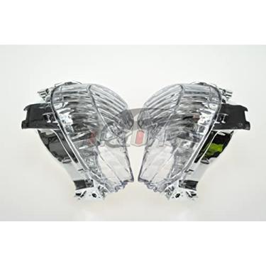 Imagem de Compatível com Suzu-ki 2008-2019 HAYABUSA - GSX1300R; sinal de direção frontal Su-zuki, idicador, lente intermitente, sem lâmpadas (lente de seta frontal, transparente)