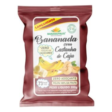 Imagem de Bananafruti, Bananinha Zero Açúcar Com Castanha De Caju Bananafruti 200 G