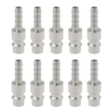 Imagem de eMagTech 10 peças de conexão de ar comprimido 6 mm conector europeu três em um para bocal de mangueira