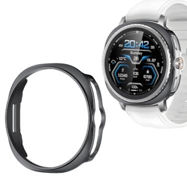 Imagem de Wugongyan Compatível com Samsung Galaxy Watch 8 Classic 46 mm capa protetora de PC rígido protetor de borda moldura para Galaxy Watch 8 Classic Accessories (preto, 46 mm)