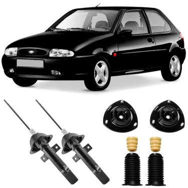 Imagem de 2 Amortecedor Ford Fiesta 96 A 2004 Dianteiro Cofap E Kit