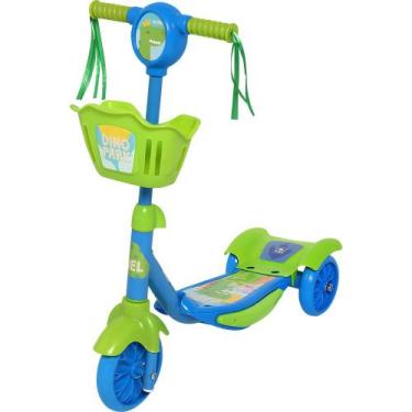 Imagem de Patinete Infantil 3 Rodas Dino Azul Bel, Azul, Único