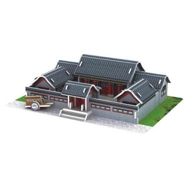 Imagem de 3d brinquedo quebra-cabeça diy casa villa crianças meninos meninas edu