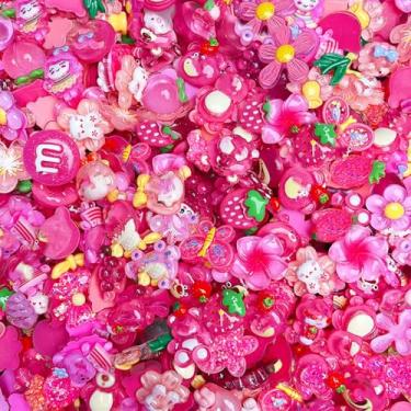 Imagem de Sqqzuie 100 peças de berloques de geleca em massa flatback bonito conjunto de desenhos animados para artesanato (pingentes fofos de geleca 2)