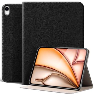 Imagem de XFYKJIN Capa para iPad Air de 11 polegadas M3/M2 (2025/2024), iPad Air 5/4ª geração 27.7 cm, capa protetora de couro inteligente à prova de choque com suporte ajustável - despertar/hibernar automático