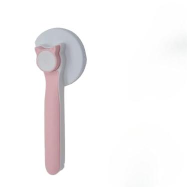 Imagem de Escova Removedora Tira Pelos Pets Cães Gato Pente Plástico Ferro Pentear Cachorro Pet Rasqueadeira(ROSA)