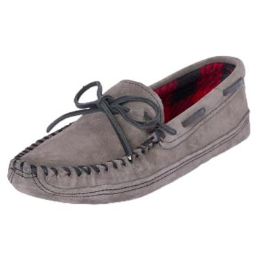 Imagem de Minnetonka Fleece masculino com parte inferior dupla, Cinza, 12 Wide