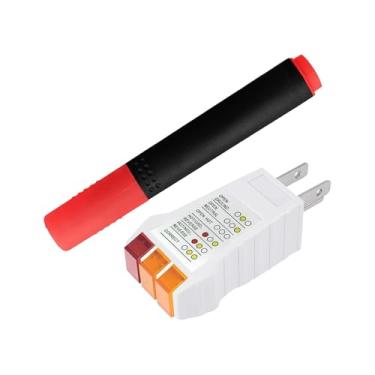 Imagem de predolo Testador de Tomada Plug In Condutividade Teste Caneta Ferramenta Simples Testador de Aterramento para Produtos de Aterramento Fronhas Cobertores Lençó