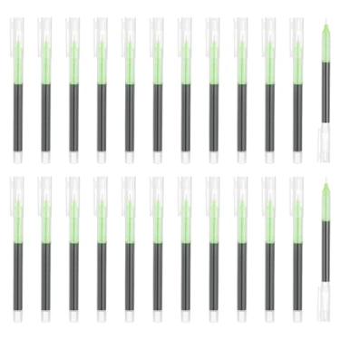 Imagem de PATIKIL 24 canetas coloridas de tinta gel, 0,5 mm, ponta extrafina, escrita suave, japonesa, secagem rápida, canetas esferográficas para escritório, papelaria, sala de aula, professores, amarelas