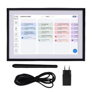 Imagem de AUNMAS Criação de Toque Inteligente de 10,1 Polegadas Smart Touchscreen Exibir Quadro de Parede do Calendário Digital Com Armazenamento e Aplicativo para Planejamento Familiar e (EU Plug)